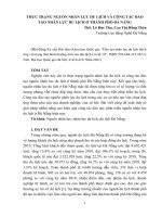 thực trạng nguồn nhân lực du lịch và công tác đào tạo nhân lực du lịch ở thành phố đà nẵng