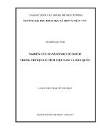 Nghiên cứu so sánh một số motif trong truyện cổ tích việt nam và hàn quốc     