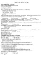 luyện chương iv – polime luyện chương iv – polime các câu trắc nghiệm câu 1 hai chất đều có thể tham gia phản ứng trùng ngưng là a c6h5chch2 và h2nch2cooh b h2nch26nh2 và h2nch25cooh c h2nch25