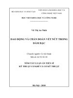 DAO ĐỘNG VÀ CHẨN ĐOÁN VẾT NỨT TRONG DẦM BẬC TÓM TẮT LUẬN ÁN TIẾN SĨ KỸ THUẬT CƠ KHÍ VÀ CƠ KỸ THUẬT
