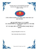 Tiếp nhận và cải biên tác phẩm  những người khốn khổ  của victor hugo từ văn học đến các loại hình nghệ thuật khác 