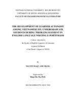The development of learner autonomy among vietnamese efl undergraduate students during their engagement in english language writing e portfolios 