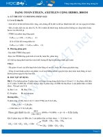 Dạng toán etilen, axetilen cộng hidro, brom môn Hóa học 9