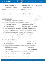 Đề và đáp án kiểm tra giữa HK2 môn Vật lý 6 trường THCS Vĩnh Hòa năm 2019