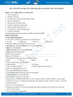 Đề cương ôn tập học kì năm 2020 môn Hóa học 8 Trường THCS Tân Thanh