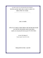 Công tác xã hội cá nhân trong việc hỗ trợ trẻ đã hồi gia trưởng thành hòa nhập cộng đồng (nghiên cứu trường hợp điển hình tại quận 8, thành phố hồ chí minh)     