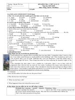 test 3 lớp 8 thí điểm