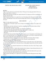 Bộ đề kiểm tra 45 phút HK1 môn Lịch sử 7 có đáp án Trường THCS Hoàng Hoa Thám