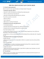 Phương pháp giải bài tập về Dung dịch môn Hóa học 8