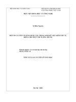 MỘT SỐ CẢI TIẾN VỀ RÀNG BUỘC XÂU TRONG SINH DỮ LIỆU KIỂM THỬ TỰ ĐỘNG CHO THỰC THI TƯỢNG TRƯNG TÓM TẮT LUẬN ÁN TIẾN SĨ TOÁN HỌC