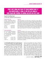 Pháp luật cộng hòa pháp về trách nhiệm pháp lý của người quản lý công ty đối với các hành vi xâm phạm môi trường và những gợi mở cho Việt Nam