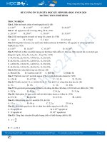 Đề cương ôn tập giữa HK1 môn Hóa học 8 năm 2020 Trường THCS Thới Bình