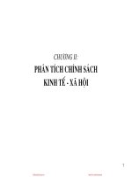 Bài giảng Phân tích chính sách kinh tế xã hội - Chương 2: Phân tích chính sách kinh tế - xã hội