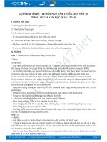 Gợi ý đáp án môn Ngữ văn vào 10 năm học 2018 SD&ĐT tỉnh Lào Cai