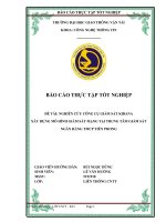 Báo cáo thực tập tốt nghiệp nghiên cứu công cụ giám sát kibana xây dựng mô hình giám sát mạng tại trung tâm giám sát ngân hàng TMCP tiên phong