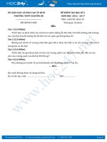 Đề thi HK1 môn Lịch sử 10 Trường THPT Nguyễn Du