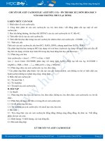 Chuyên đề Axit Cacboxylic (Axit hữu cơ) - Ôn thi HK2 năm 2020 môn Hóa học 9 Trường THCS Lạc Hồng