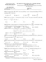 Đề khảo sát chất lượng lần 2 Toán 12 năm 2020 – 2021 trường Quế Võ 1 – Bắc Ninh