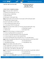 Đề kiểm tra HK 1 môn Địa lí lớp 11 năm 2017 - THPT Nguyễn Trãi có đáp án