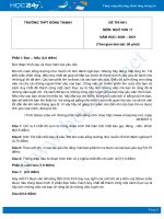 Đề thi HK1 môn Ngữ văn 11 năm 2020 Trường THPT Đông Thạnh có đáp án