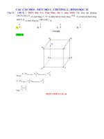 Đáp án trắc nghiệm chương 2 môn toán hình học lớp 12 mức độ 2 | Toán học, Lớp 12 - Ôn Luyện