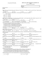 trung tâm gdtx bù đốp kh¶o s¸t chêt l​îng dçu n¨m m«n vët lý 10 thời gian làm bài 60 phút mã đề 1 họ tên thí sinh lớp đề bài câu 1 hai xe a b chuyển động ngược chiều nhau vận tốc của xe a là 10ms