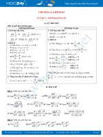 Đề cương ôn tập Chương 4 ĐS & GT 11 năm học 2019 - 2020 Trường THPT Phạm Văn Đồng