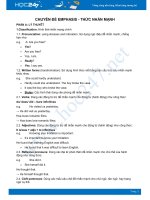 Chuyên đề Thức nhấn mạnh