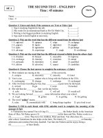 Kiem tra lan 2 sieu hot