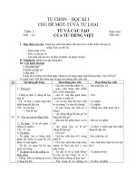 TU CHON khoi 6tu va tu loaichu de mot