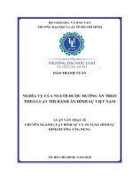 Nghĩa vụ của người được hưởng án treo theo luật thi hành án hình sự việt nam 