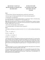 Đề thi vào lớp 10 chuyên Hóa năm 2015 - 2016 Đại học Sư Phạm Hà Nội | Hóa học, Đề thi vào lớp 10 - Ôn Luyện