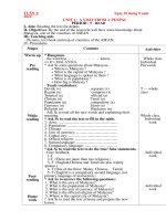 tuçn 3 tuçn 3 ngµy 30 th¸ng 8 n¨m 2010 unit 1 a visit from a penpal period 5 read i aim reading the text for details ii objectives by the end of the lesson ss will have some knowledge about malaysia