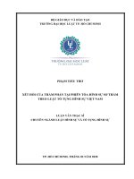Xét hỏi của thẩm phán tại phiên tòa hình sự sơ thẩm theo luật tố tụng hình sự việt nam 