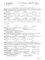 Đề kiểm tra 1 tiết học kì 2 môn Vật lý lớp 12 năm 2019-2020 – THPT Hòn Đất, Kiên Giang (có đáp án)