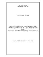 Quản lý phối hợp các lực lượng xã hội trong đào tạo nghề ở các trường cao đẳng trên địa bàn thành phố hà nội hiện nay 