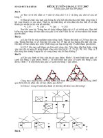së gd §t th¸i b×nh §ò dù tuyón giao l­u ttt 2007 së gd §t th¸i b×nh §ò dù tuyón giao l­u ttt 2007 thêi gian lµm bµi 90 phót bµi 1 a t×m sè lî lín nhêt cã 4 ch÷ sè chia cho 5 d­ 2 vµ tæng c¸c ch÷ sè