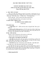 ĐỀ CƯƠNG HƯỚNG DẪN TỰ HỌC NGỮ VĂN 6_CHỦ ĐỀ 2