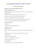 Ngữ pháp Unit 13 lớp 7 Activities