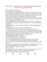 Đề thi vào lớp 10 môn Văn năm 2019 sở Thanh Hóa có đáp án chi tiết | Ngữ văn, Đề thi vào lớp 10 - Ôn Luyện