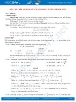 Bài tập trắc nghiệm Cấp số cộng năm học 2019 - 2020 có lời giải chi tiết