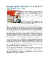 Bon muoi nam thuc hien Di chuc cua Chu tich Ho ChiMinh Truoc het noi ve Dang