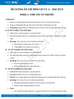 Đề cương ôn thi Học kì 2 môn Vật Lý lớp 6 năm 2017