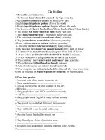 Bài tập về câu bị động Tiếng Anh lớp 9