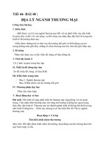 Giáo án Địa lý ngành thương mại môn Địa lý lớp 10 đầy đủ chi tiết | Lớp 10, Địa lý - Ôn Luyện