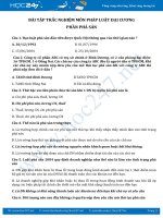 Bài tập trắc nghiệm môn Pháp luật đại cương - Phần phá sản