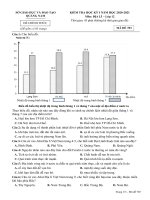 Đề thi học kì 1 môn Địa lí 12 năm 2020-2021 có đáp án – Trường THPT Sào Nam