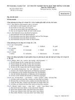 Đề thi tốt nghiệp THPT Quốc Gia môn Tiếng Đức 2007-2008 lần 1 mã đề 923