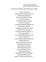 Về thăm Vĩnh Yên thương nhớ