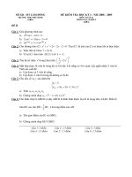 De thi HKI NH 2008 2009